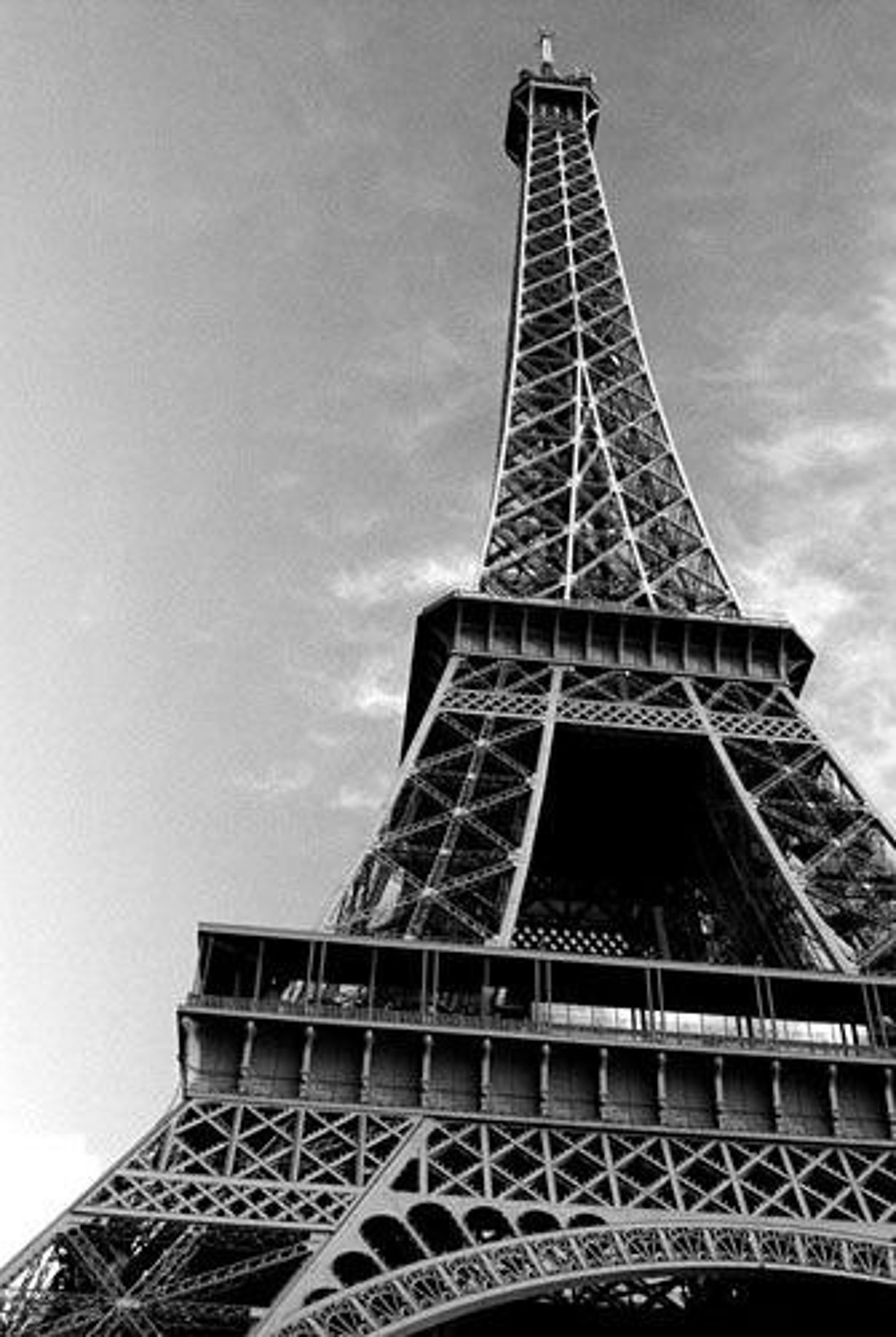 Eiffel Tower Print Pattern Men Women Leather Boots