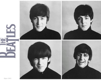 Cross Stitch Pattern - The Beatles 1 -  PDF - Instant Digital Download