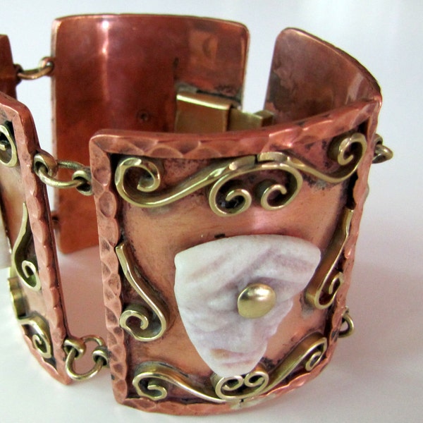 Vintage mexikanischen Kupfer Tribal Armband
