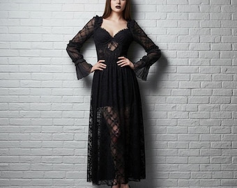 shona joy brown lace dress Shona Joy - La Lune Lace Back Maxi Dress - Gold main image 0