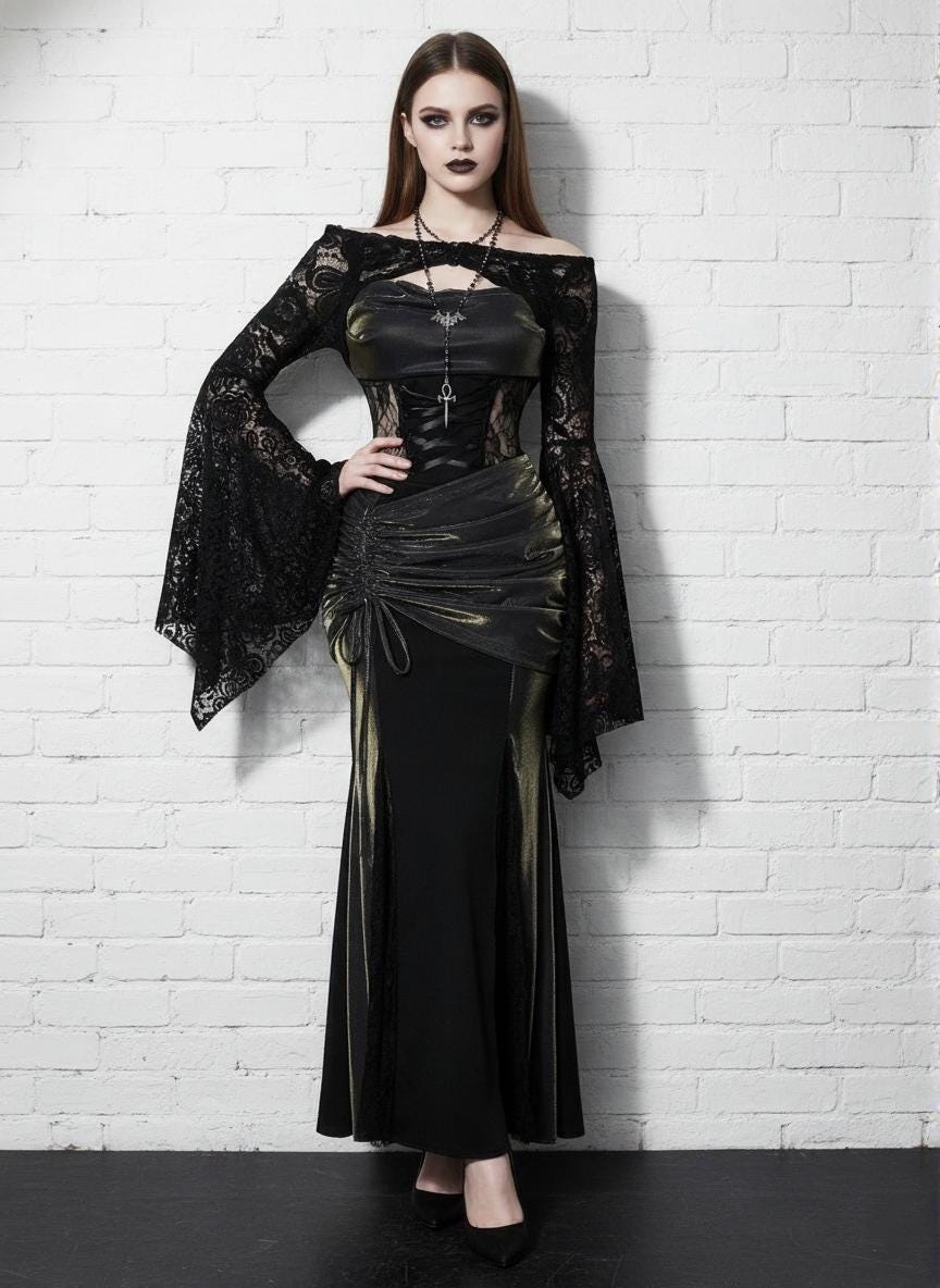 long sleeve corset dress Formal Dark Green Ruched Long Sleeve Satin Split Corset Dress 100% Polyester 100% Recycled polyester lining Concealed zip at centre back Imported Laney Trendy Square Long Sleeves