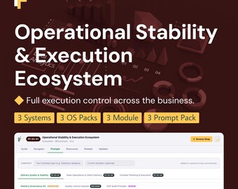 Operational Stability Full Library Prompts for AI, Business Systems for Operators
