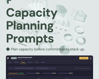 Capacity Planning ChatGPT Prompts for Sustainable Workloads and Clear Commitments