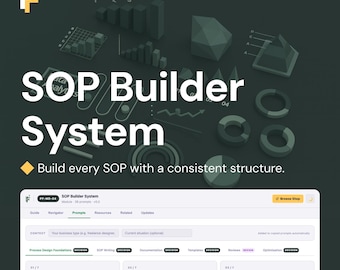 SOP Builder ChatGPT Prompts for Systematic Business Process Creation