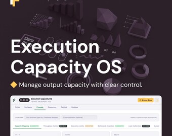 Execution Capacity Prompts for Throughput Control and Output Stability