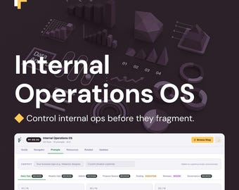 Internal Operations Prompts for Operational Control and Workflow Governance