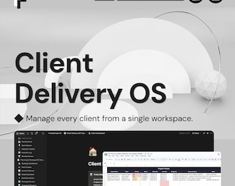 Notion Template for Client Delivery | AI Prompts CRM System with Project Tracker