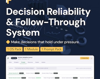 Decision Reliability Prompts for Operational Stability and Governance