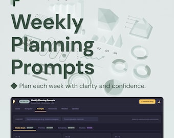 Weekly Planning ChatGPT Prompts for Clear Priorities and Structured Execution