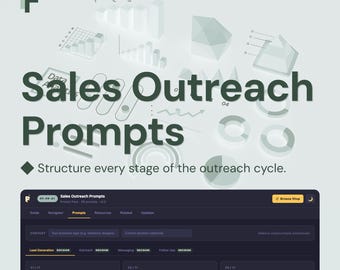 Sales Outreach ChatGPT Prompts for Lead Generation and Client Conversations