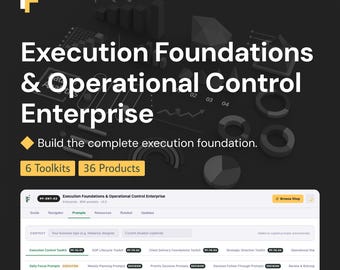 Execution Foundations Master Library Prompts for AI, Full Operational Architecture