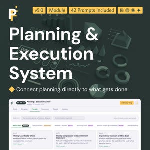 Planning and Execution ChatGPT Prompts for Workflow Control and Strategy Alignment