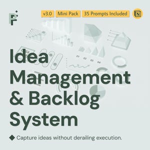 Idea Management Prompts for Structured Backlogs and Clear Priorities