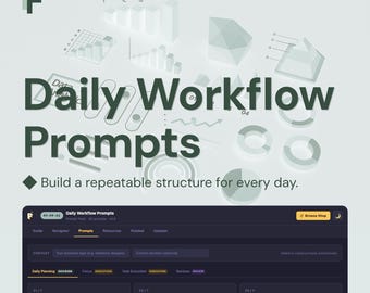 Daily Workflow ChatGPT Prompts for Focused Execution and Workload Control