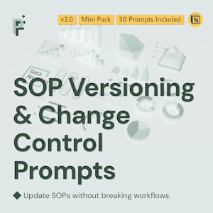 SOP Version Control Prompts for Managing Process Updates and Change Control