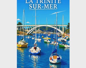 Poster - La Trinité-sur-mer - Gulf of Morbihan, Brittany