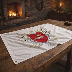 Flag - Coat of Arms of Vannes - Brittany - Gulf of Morbihan - Coats of Arms of French Cities - Banner - Standard - 150 x 90 cm