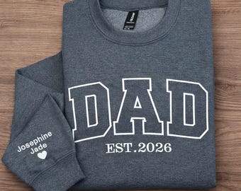 Sudadera familiar bordada personalizada, camiseta con nombre personalizado