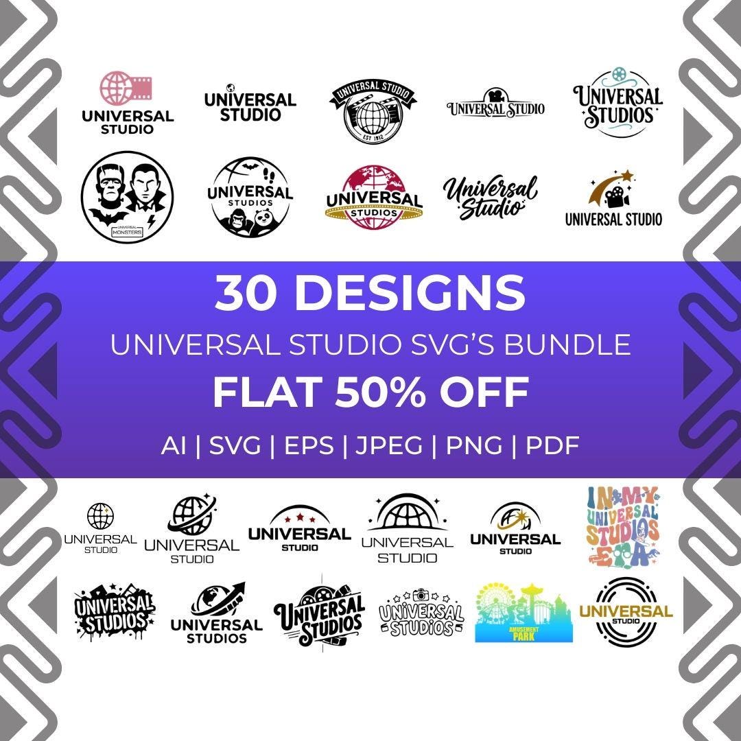 Universal Studios SVG | Voyage universel SVG | Clipart Universal Studios