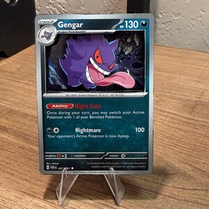 手作りゲンガー3Dポケモンカード - ディスプレイコレクター向け - Etsy 