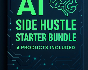 AI Side Hustle Starter Bundle | 30-Day Plan (Digital Download)