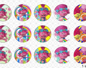 1in bottle caps, Colorful, troll Images