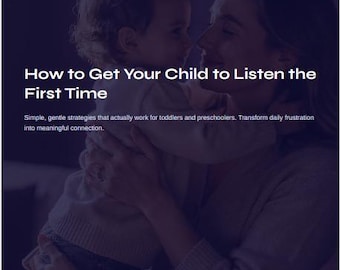 Gentle Parenting Guide | Toddler Discipline Ebook (Ages 2-6, PDF)