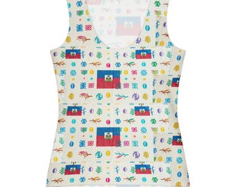 Women's Haitian cotton tank top