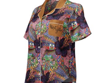 women’s short sleeve Haitian top
