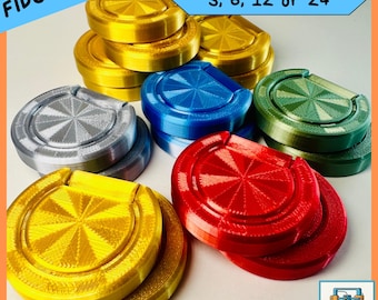 Fidget Coin - Slide and Flip Token - Tactile Stress Relief Toy - Stocking Stuffer - Gift - Party Favor