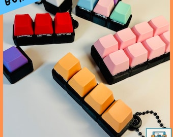 Fidget Keyboard Clicker BUNDLE SET - ASMR Sensory Stress Relief Toy - Fidget Gift - Stocking Stuffer - Birthday Gift - Party Favor