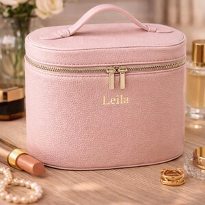 Beauty case da donna personalizzato - Scatola portagioie e trucchi di lusso, regalo per sposa, damigella d'onore, regalo unico