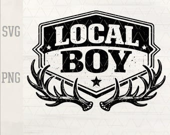 Rustic Buck Antlers Hunting Png Svg Design – Outdoor Wildlife Vector for Laser Cut & Engraving