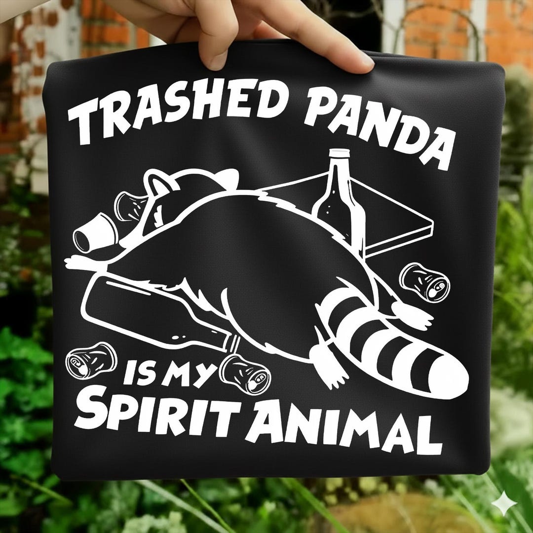 Trashed Panda Trashed Panda Spirit Animal PNG | Funny Meme (digital Download) - Etsy