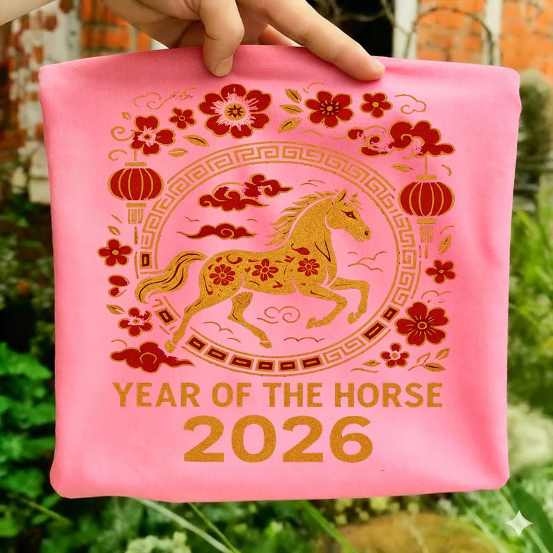 Year of the Horse 2026 PNG | Lunar New Year Art (digital Download) - Etsy