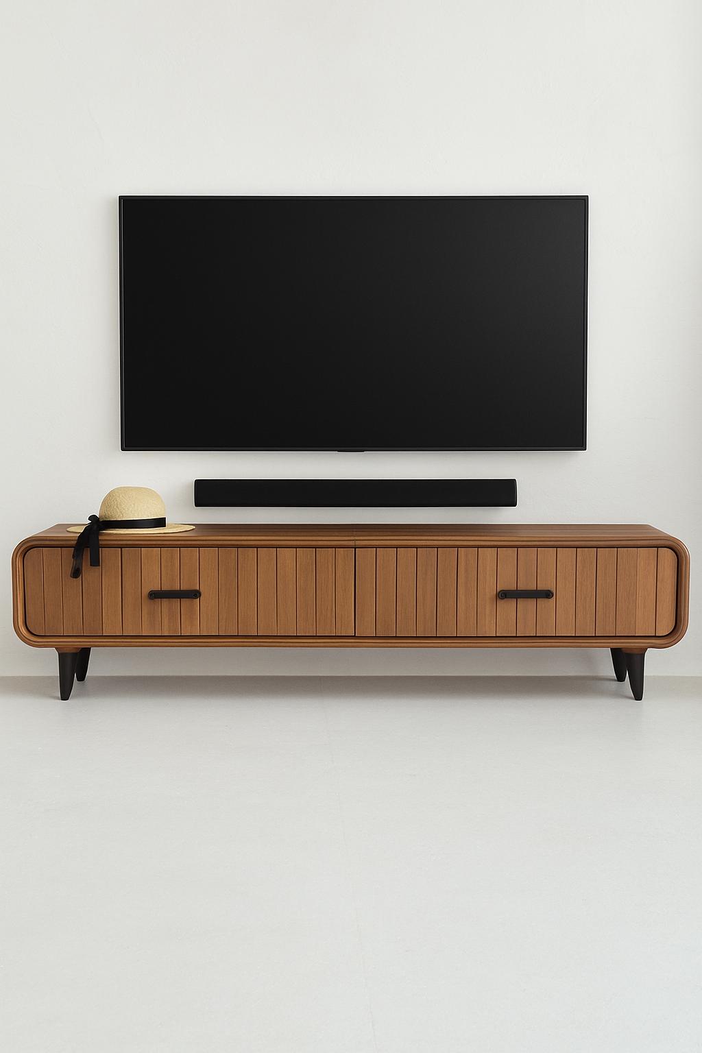 Photo inspiration: Custom Media Console Reference: Handmade Solid Wood TV Stand Custom Media Console Table