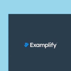 May include: A digital interface screen featuring a light blue background with the text Exam: BIOS251 Week 3 Exam 1 at the top. Below this, a dark gray rectangular box displays the white text Examplify with a blue icon of stacked papers.