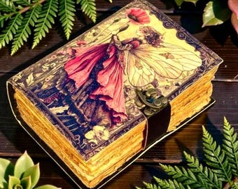 Feen Lederbuch – Wicca Grimoire Buch der Schatten Hexerei Journal