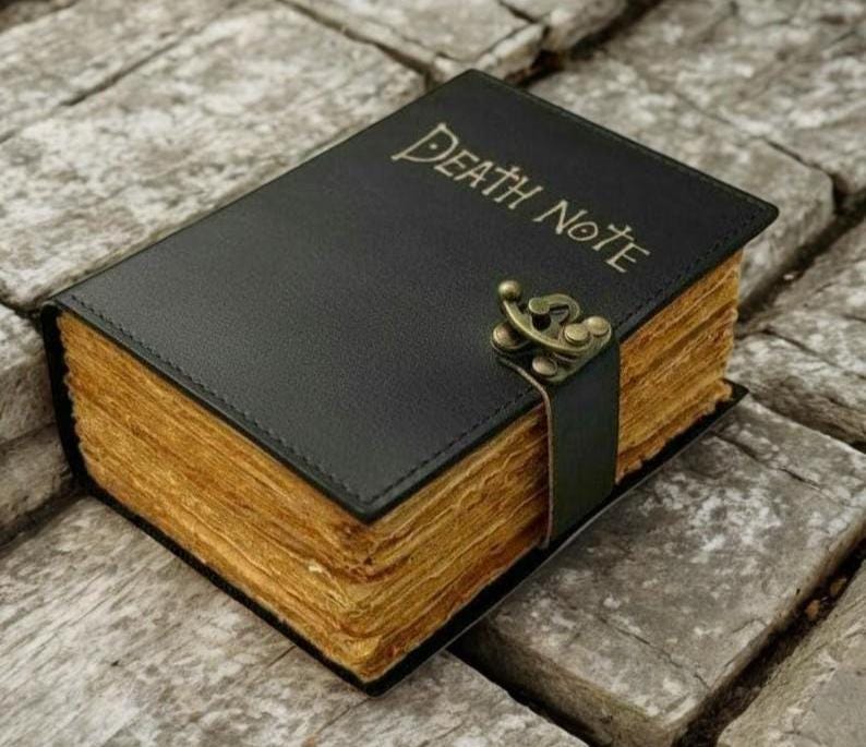Death Note Leather Journal Grimoire Journal Gothic Anime Diary Blank ...