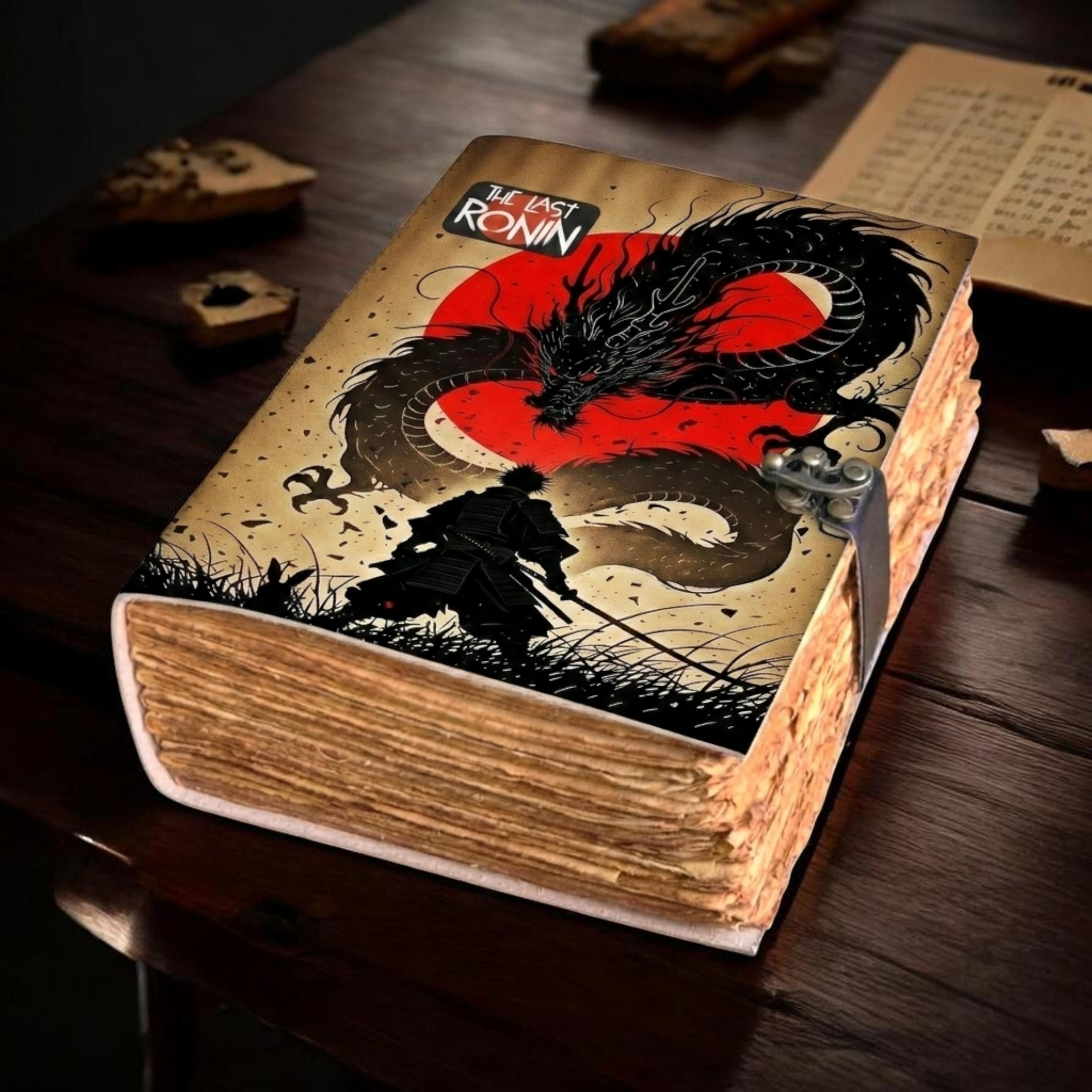 Samurai Notebook The Last Ronin Samurai Journal - Handmade Japanese Dragon Diary ...