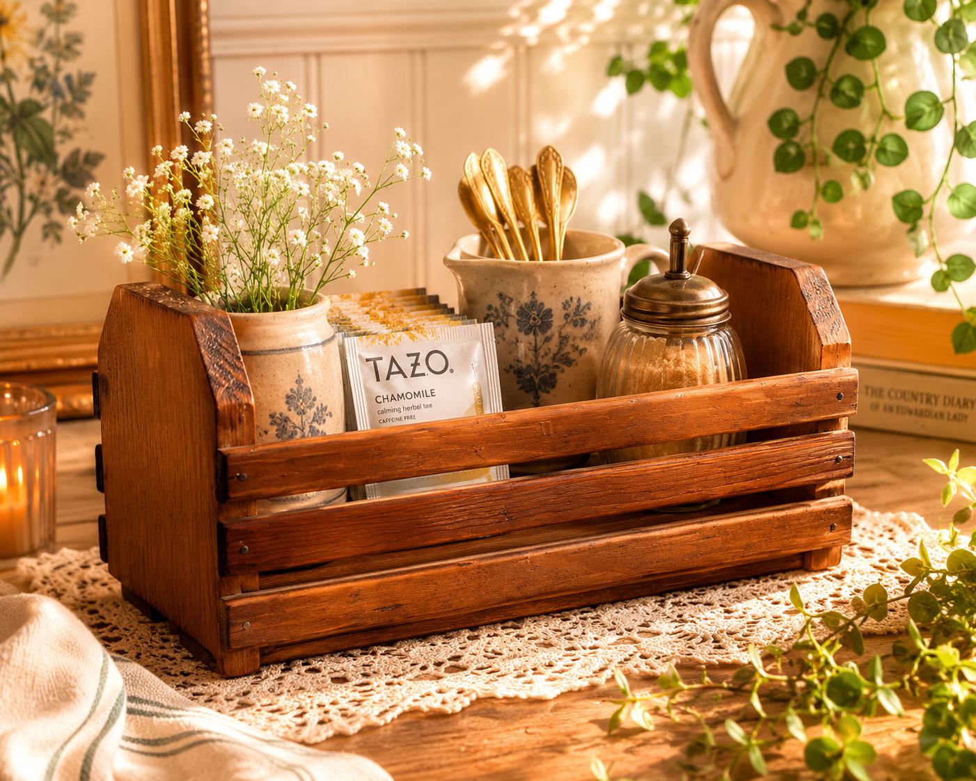 アンティーク 木製 木箱 GRAND UNION TEA CO. Antique Tea Crate - Etsy