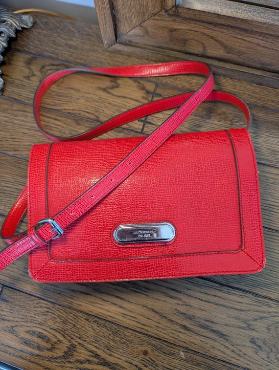 Vintage Liz Claiborne Red Crossbody Purse | 90s Designer  display picture 3