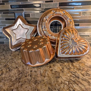 Vintage Copper Jello Mold, 1960s Kitchen Wall Decor