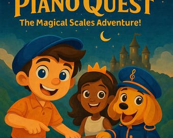 Książka dla początkujących Piano Quest | Proste lekcje gry na pianinie dla dzieci i dorosłych | Nauka nut i ułożenia palców