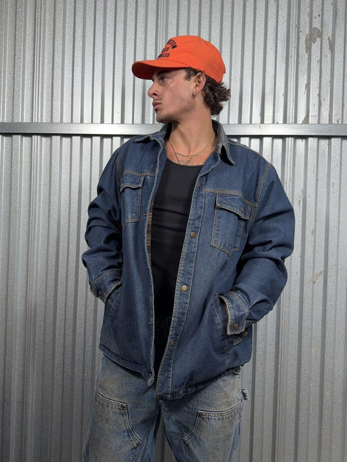 ジップアップカバーオール　DUKE HABAND ワークデニムジャケット Duke Haband Jacket - Etsy