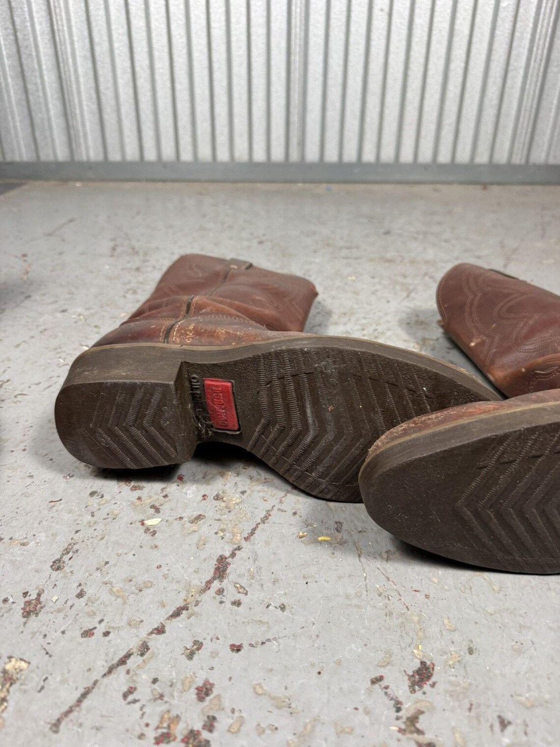 90s Vintage Durango Usa MadeRound toe Cowhide Cowboy Boots, foto 2 di 5