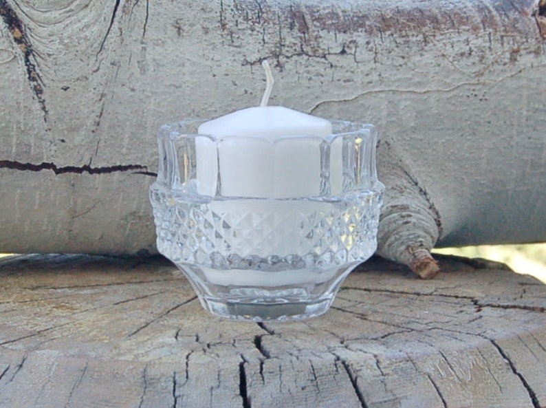 Irish Crystal Candle Holders by Shannon Vintage Set of 3 Hand Etsy