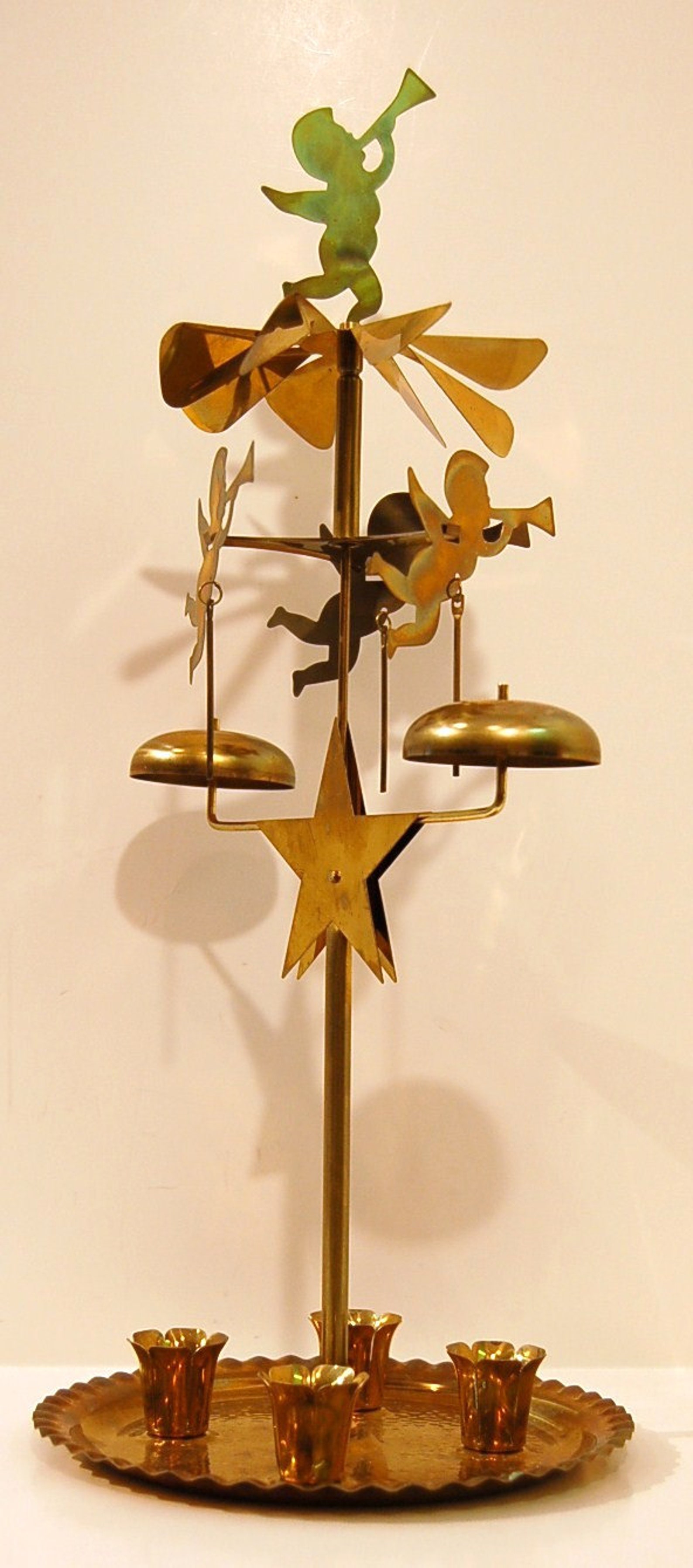 Vintage Giant Angel Chimes Made in Sweden Bells Candles Etsy