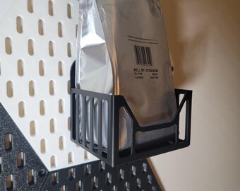 1 LB Coffee bin 4 pack - IKEA Skadis Mount.  Vented wall.