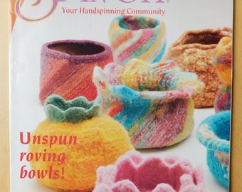 Spin Off Hand Spinning magazine Summer 2003 Interweave Felted Bowls, Karakul Rug